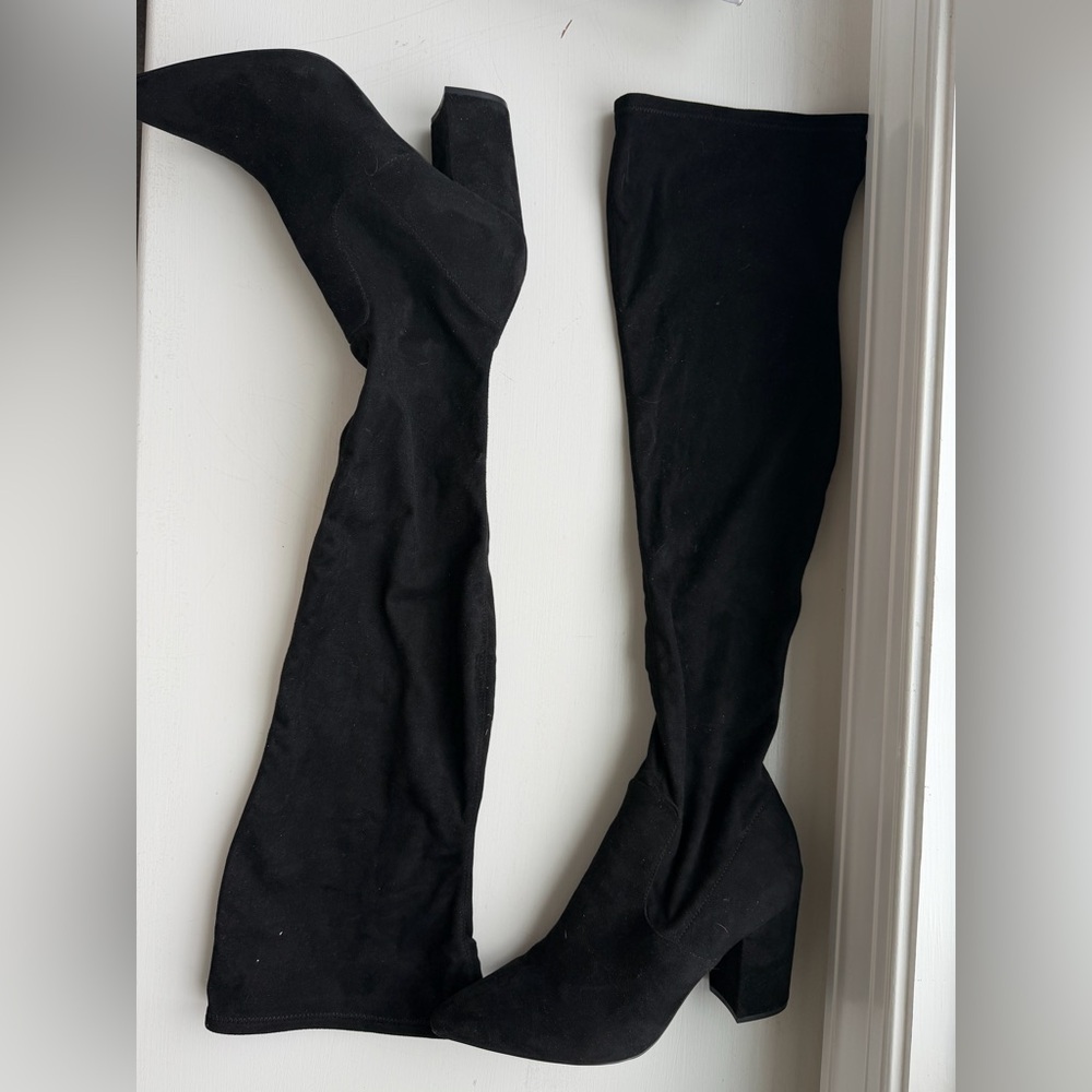 Steve Madden Rational Black thigh high boots sz 11